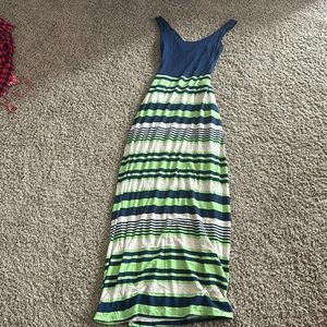 Stripped maxi dress size small